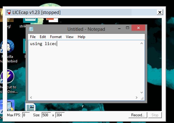 LINEcap gif example